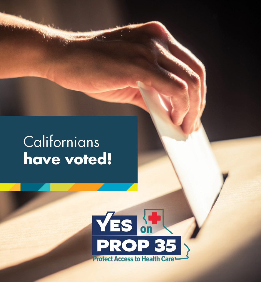 Californians have voted yes on Prop 35!