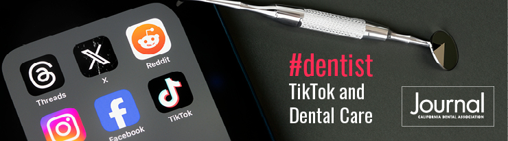 CDA Journal September research collection on #dentist TikTok and Dental Care.