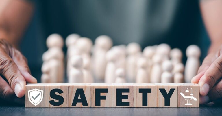 Wooden blocks with the word safety spelled out